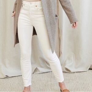Re/done stretch high rise ankle crop 26